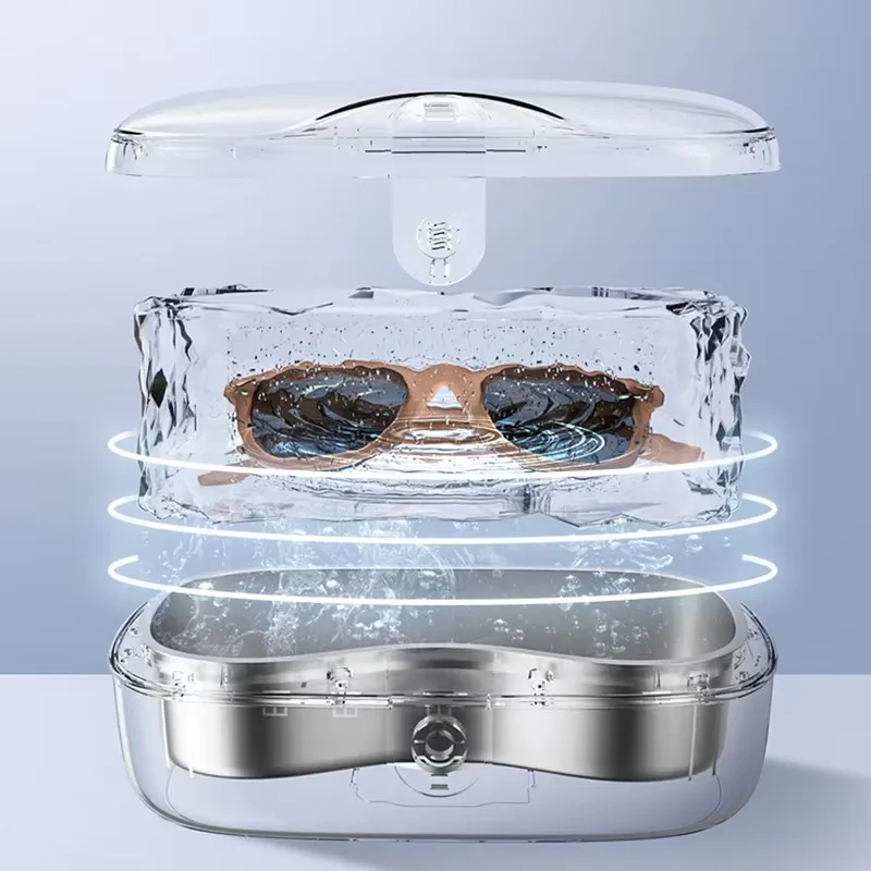 

Professional Ultrasonic Jewelry and Eyeglasses Cleaner Portable Electric Powered Watch Glasses