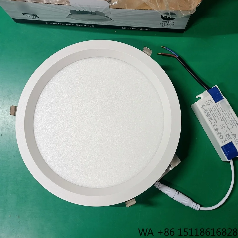Logo Customizable Dimmable LED COB SMD DOWN LIGHT 8W 12W 15W 20W 30W 40W AC220-240V Ceiling Recessed Downlight