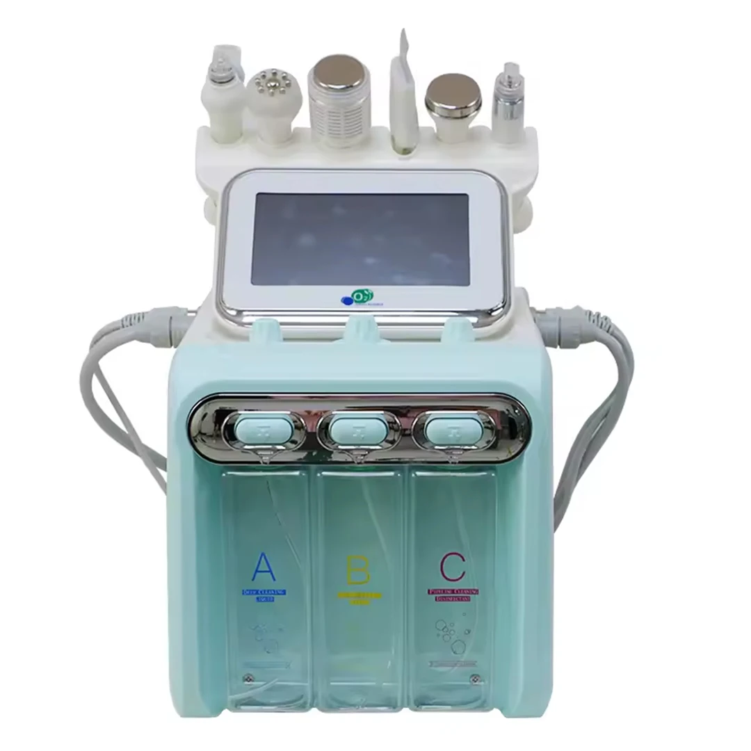 Gezichtsreiniging Microdermabrasie Schoonheidsmachine 6 In 1Water Zuurstof Huidverzorgingssalon Aqua Peeling Apparaten Face Lifting