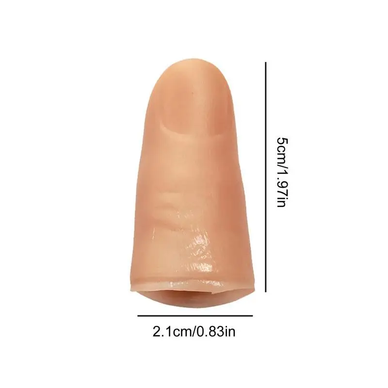 Fake Thumb Disappearing Simulated Magic False Fingers Realistic Props For Halloween Universal False Thumb Tip Stage Performance