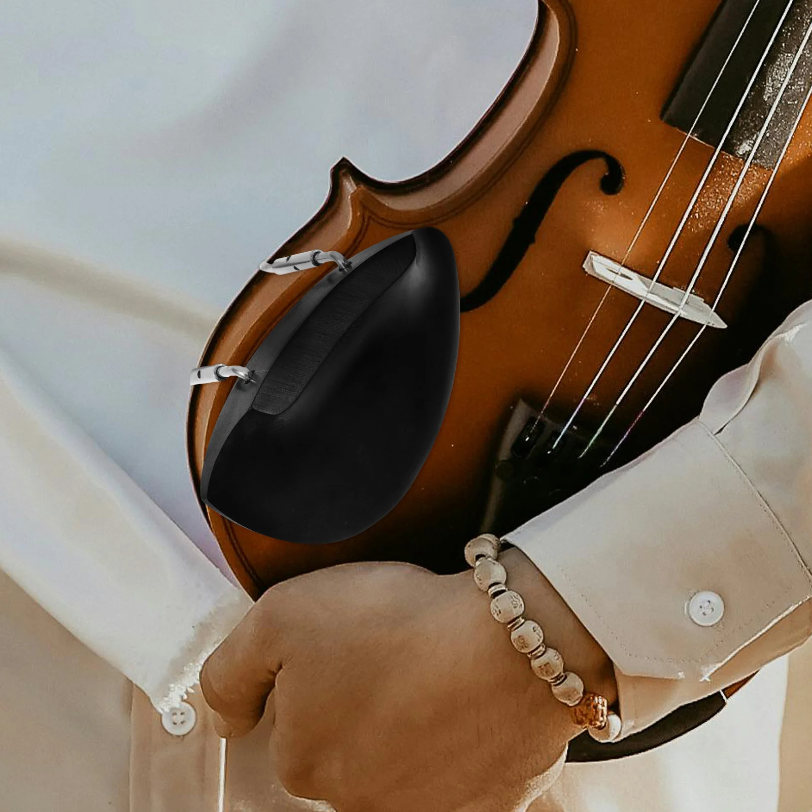 바이올린 턱받침 인체공학적 디자인 안정적인 지지대 세련된 터치 향상된 성능을 위한 쉬운 설치 바이올린 턱받침