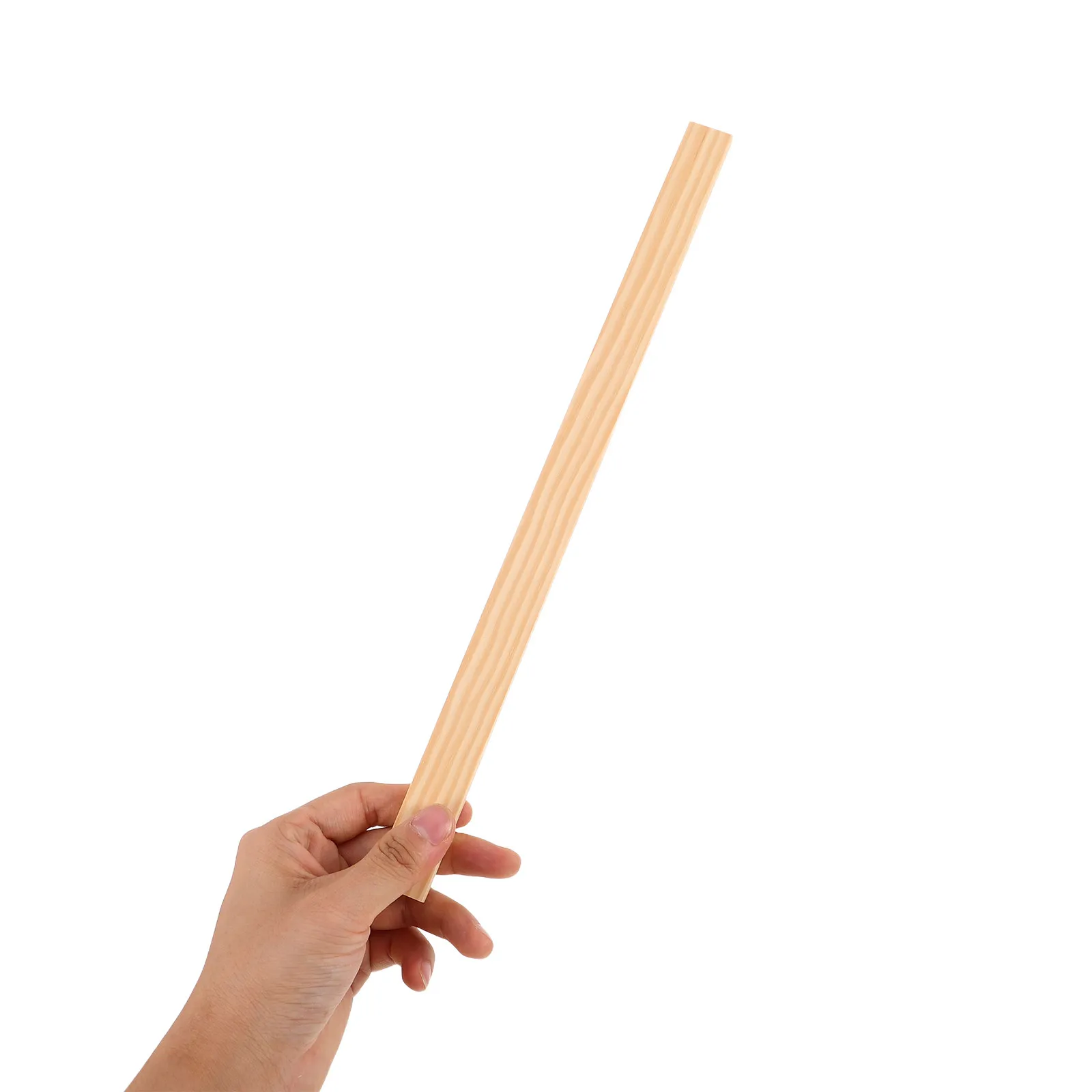 10pcs Wooden Pottery Depth Guide Sticks for Clay Slab Rolling – Natural Pine Grain, Rectangular Design, Studio & DIY
