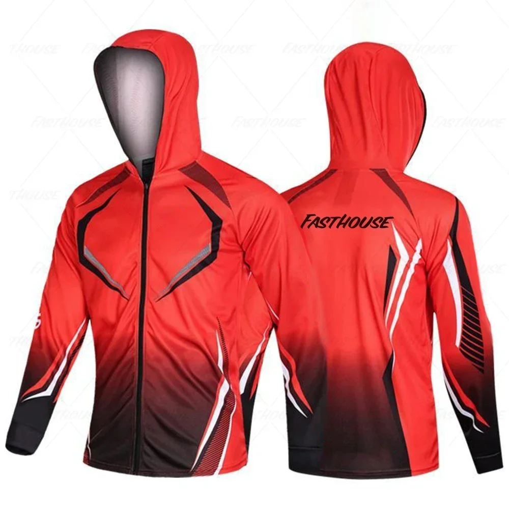 2023 New Fishing Jacket Sports Outdoor Speed Dry Sun Fishing Clothes Breathable Perspiration Anti-mosquito Slim