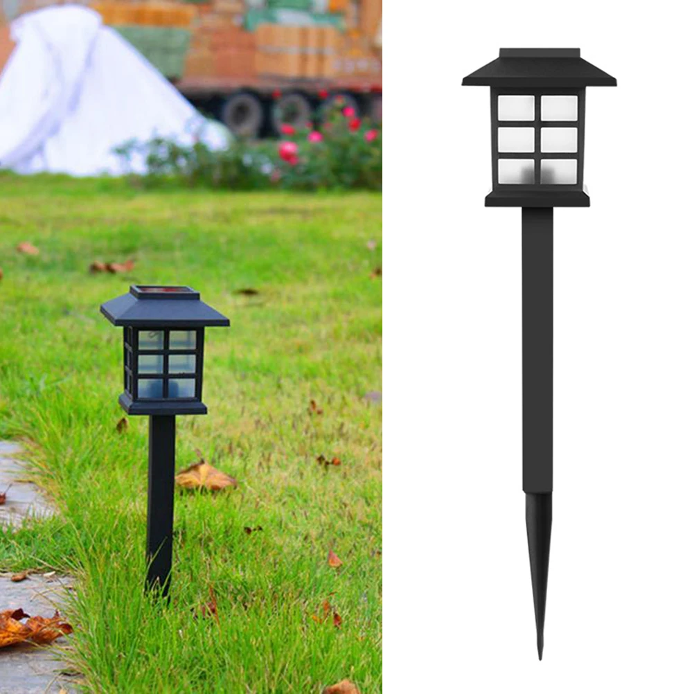 

5pcs Solar Lawn Light House Shaped LED Lantern Mini Outdoor Walkway Lights Powered Stakes Garden Pathway Yard Decoration