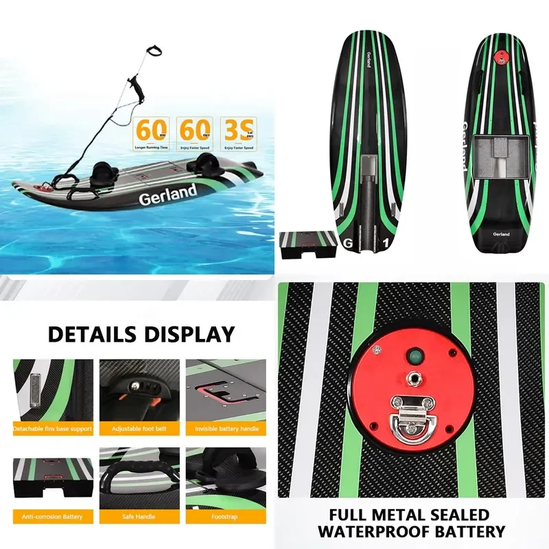 Best Offer 2024 Brand New12kw Powered Jet Surf Water Sport Equipment Adventure Race Carbon Fiber Electric Surfboards Cheap