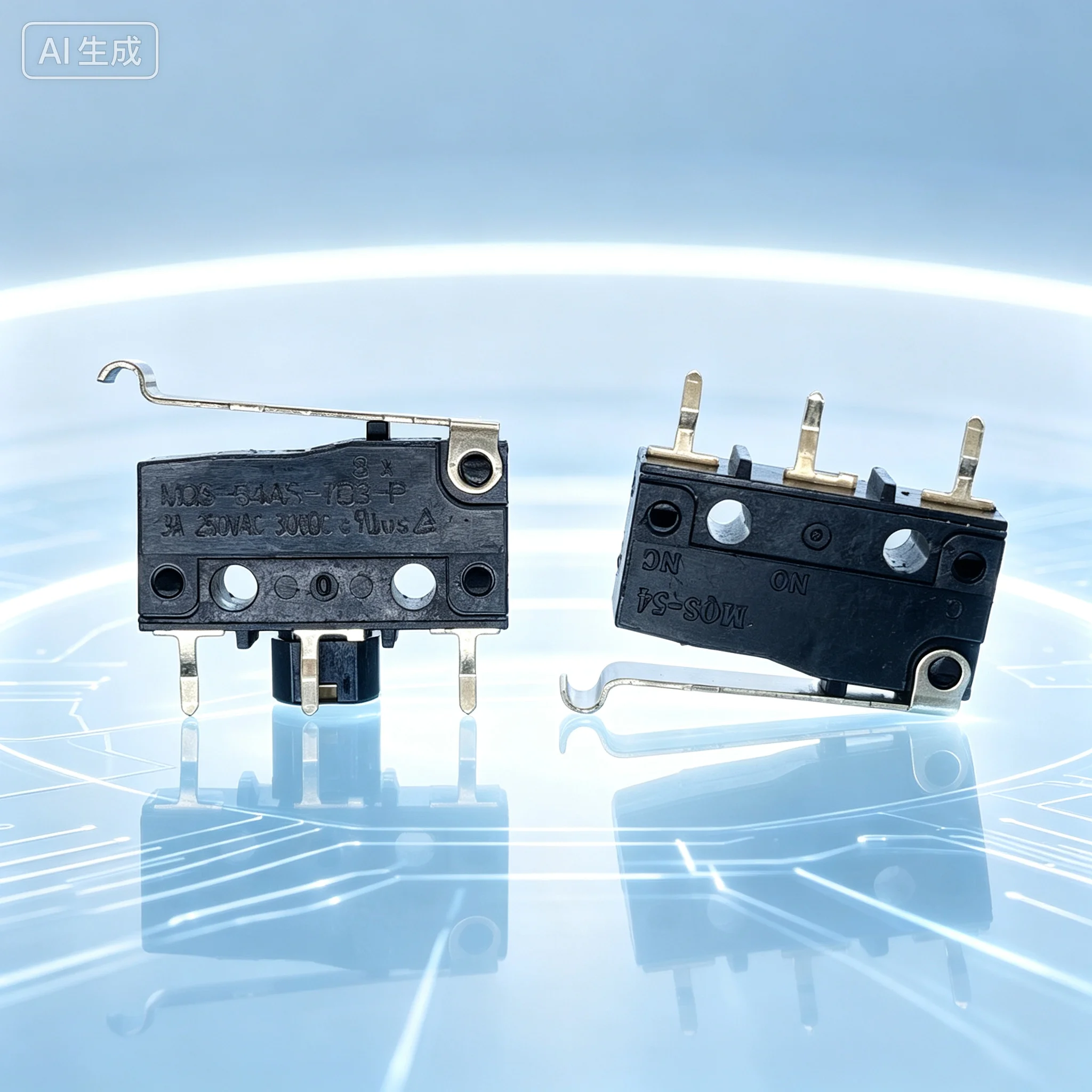 Precision MQS-54AS-7D3-P Micro Switch 3Pin 3A Limit Button for SHINMEI  10pcs