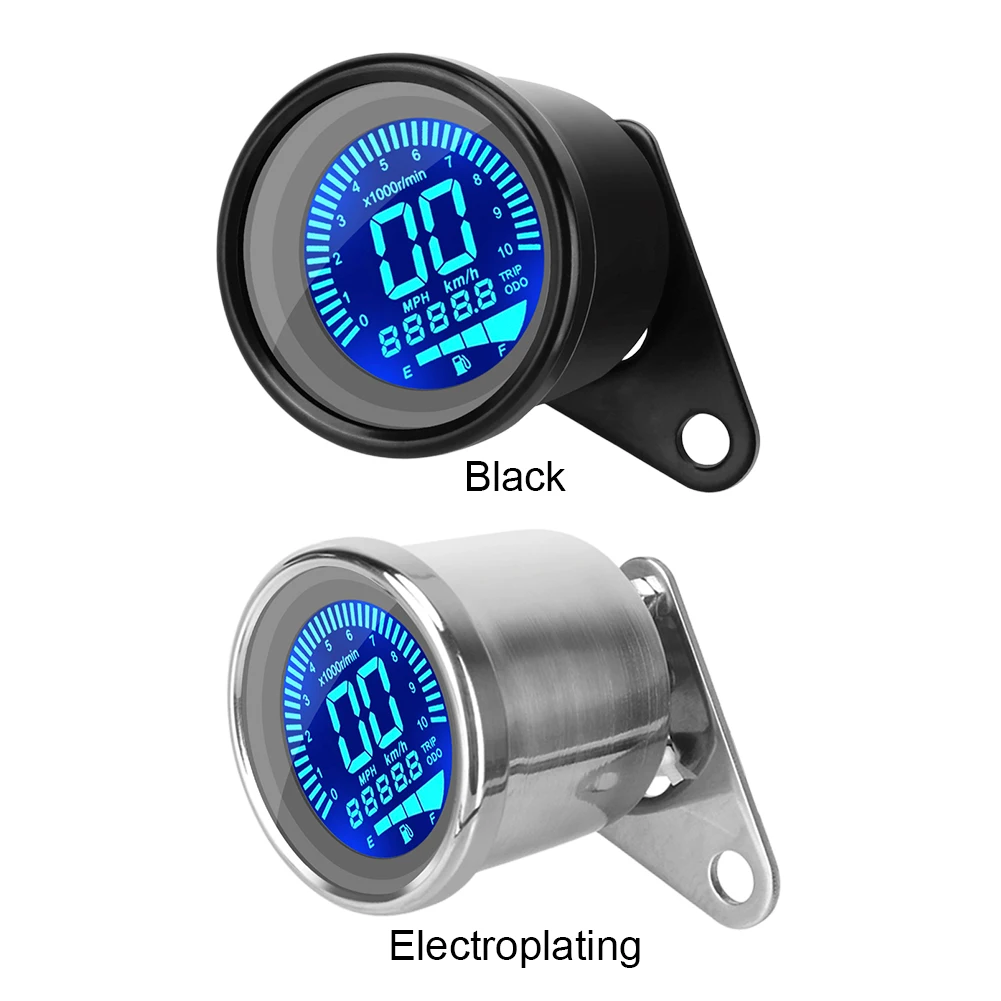 Universal LCD Tachometer LED Display Electronic RPM Indicator Retro Digital Tachometer 12V High Precision Motorcycle Instruments