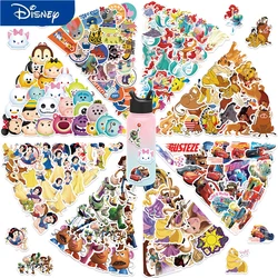 50/100pcs Disney Mix Cartoon Cute Stitch Micky Princess Stickers Vinyl Laptop Luggage Skateboard Waterproof Girl Sticker