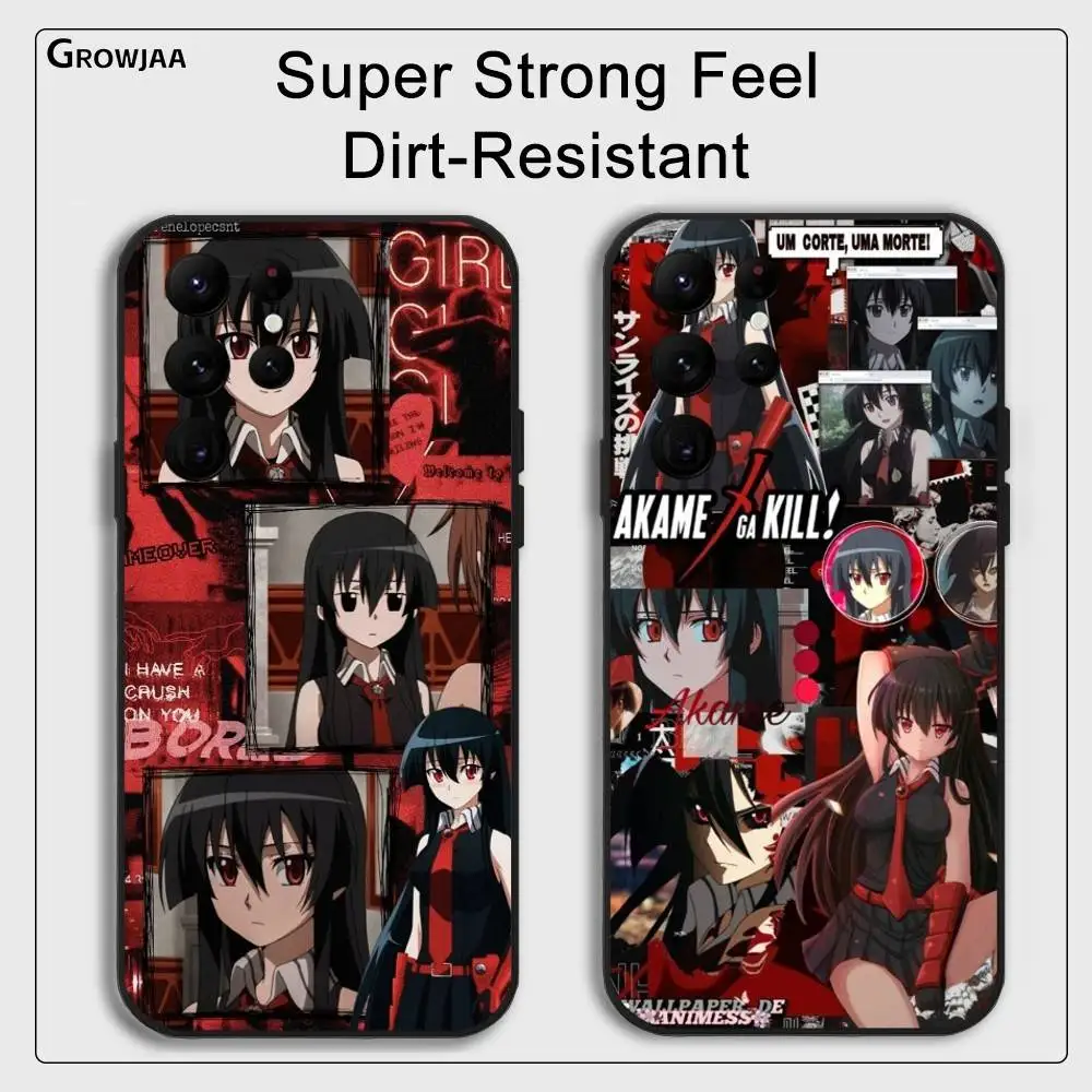 

A-Akame Ga Kill Cartoon Phone Case For Samsung Galaxy S24 Ultra S22 S23 Ultra S21 S20 5G Protective Silicone TPU Soft Funda