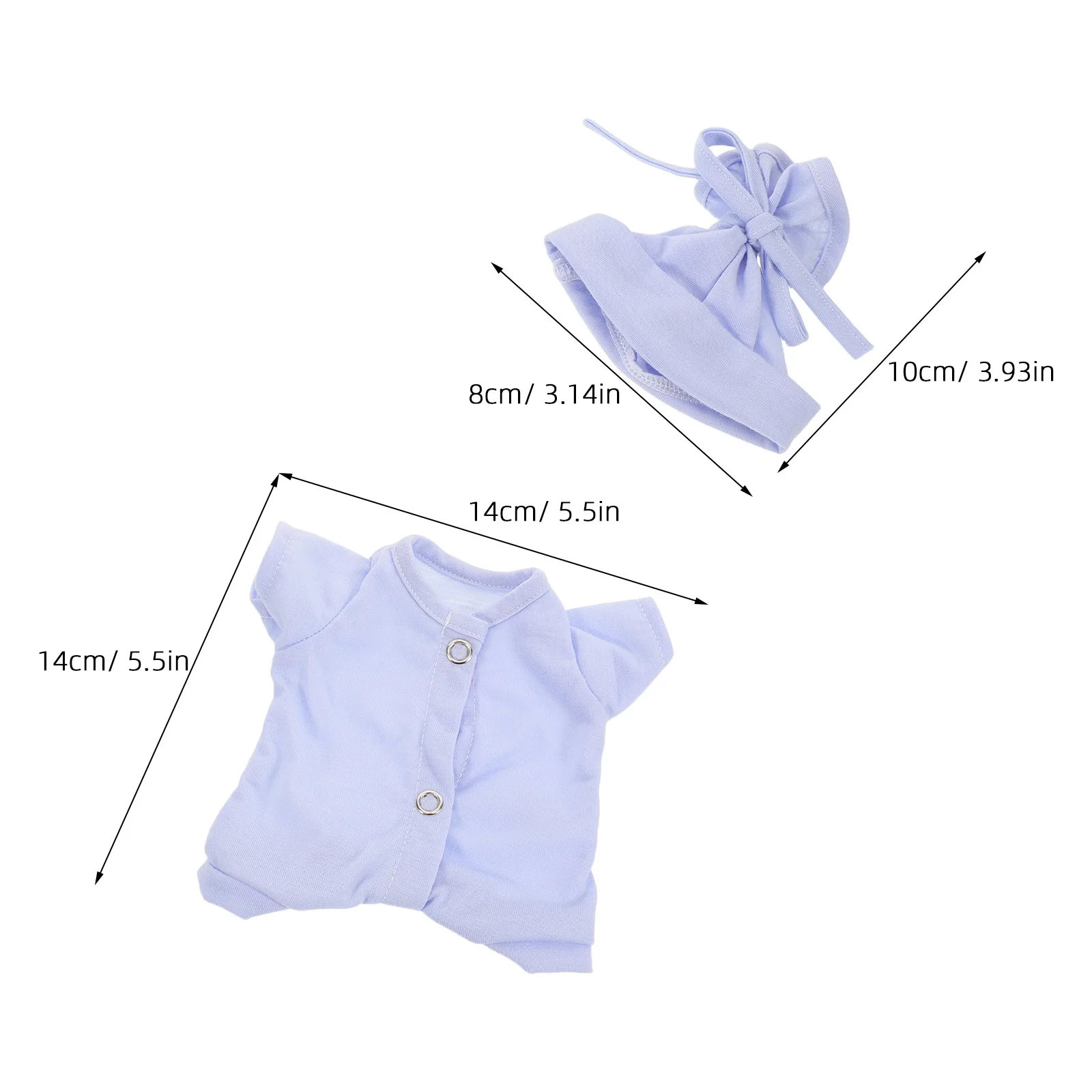 1 Juego 1 Juego de ropa de 10 pulgadas, trajes de invierno para bebé con sombrero, juego de vestir de Navidad, conjunto de ropa de moda, armario