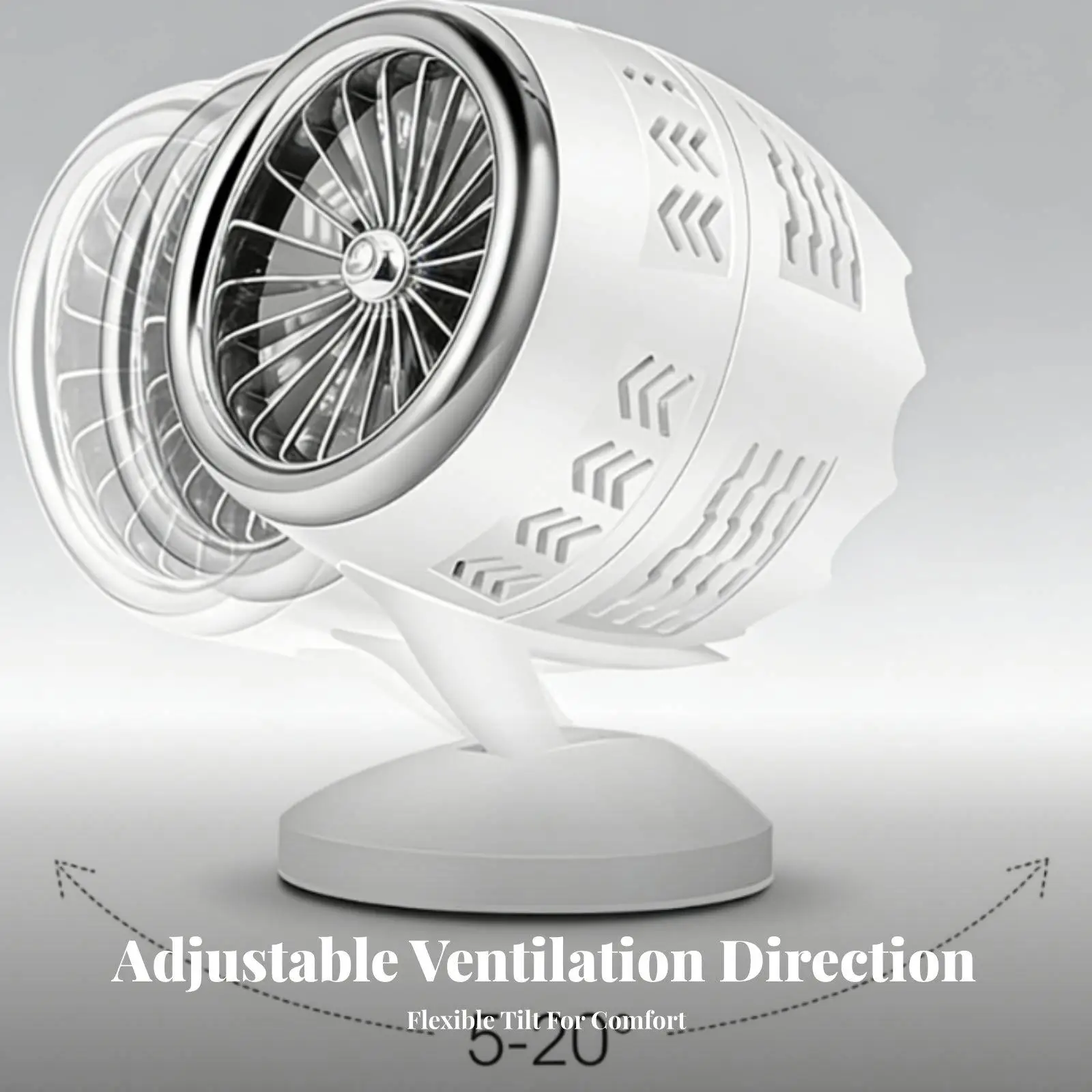 Usb Cooling Fan Compact Desktop Fan Adjustable Head Usb Powered Cooling Hand Fan for Workplace Study Room