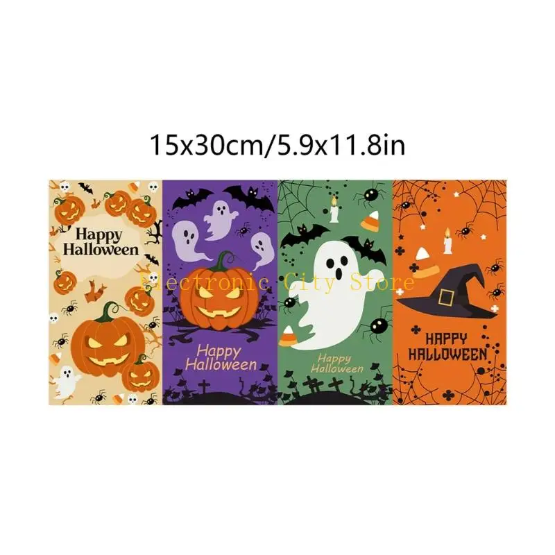 10 Sheets Halloween Sticker Wrapping Gift Box Sealing Labels Reward Sticker HU8D