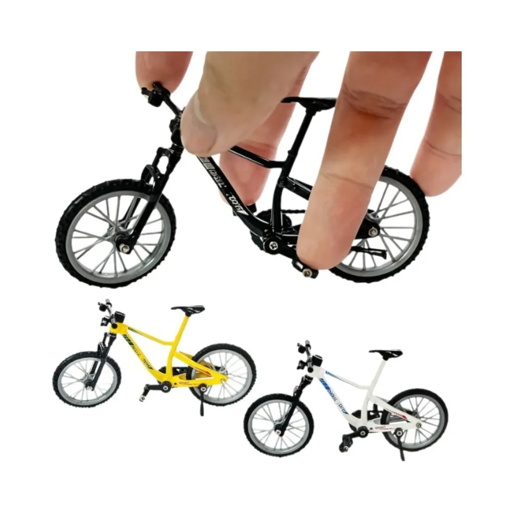 Mini rower ze stopu, model roweru, brelok dla miłośników jazdy na rowerze, nagroda do automatu z zabawkami, mały prezent, metalowa ozdoba na biurko, zabawka kolekcjonerska.