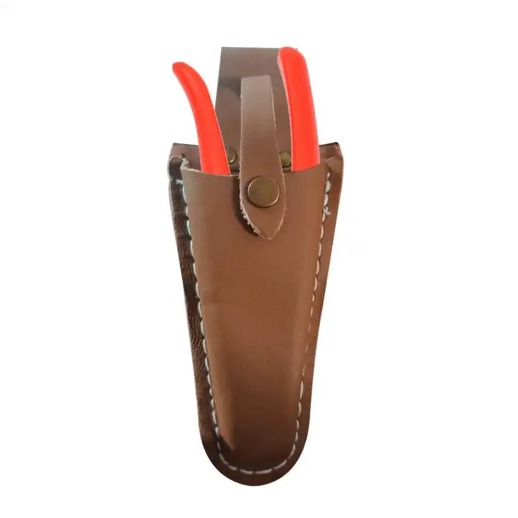 Electrician Holder Scissor Storage Bag Portable Leather Sheath Tool Pruning Gardening Pouch Practical Home Supplies With Buckle