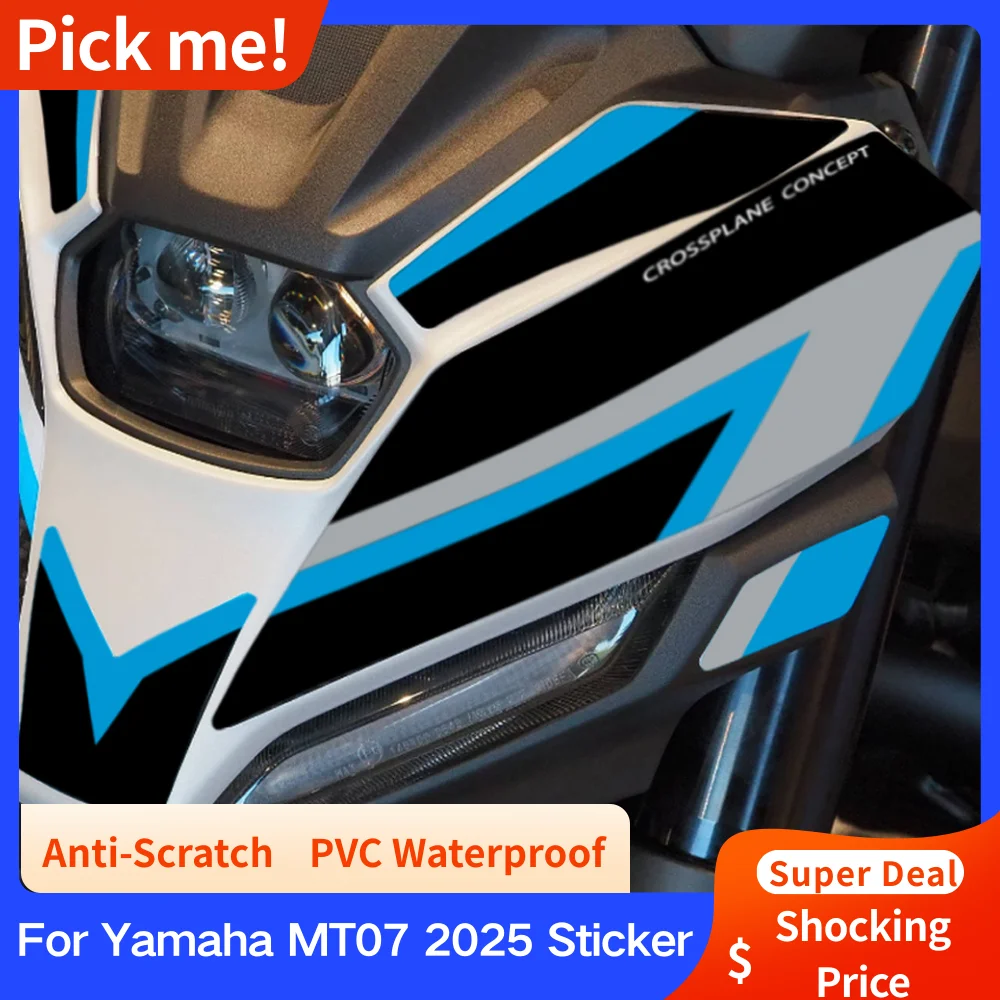 

For Yamaha MT07 2025 Sticker Kit PVC Waterproof Anti-Scratch Easy Install Personalized Motorcycle Decal for Body Protection