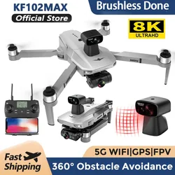 Nowy KF102 GPS Drone 4k profesjonalna kamera 8K HD 2-osiowy gimbal Anti-Shake fotografia lotnicza bezszczotkowy składany quadcopter 3.5km