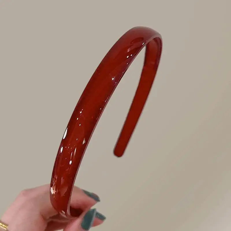 

Forest Green Acrylic Jelly Hairband with Teeth Women's Style Pressed Hair Face Washing Headband Hair Clip Hair Accessory