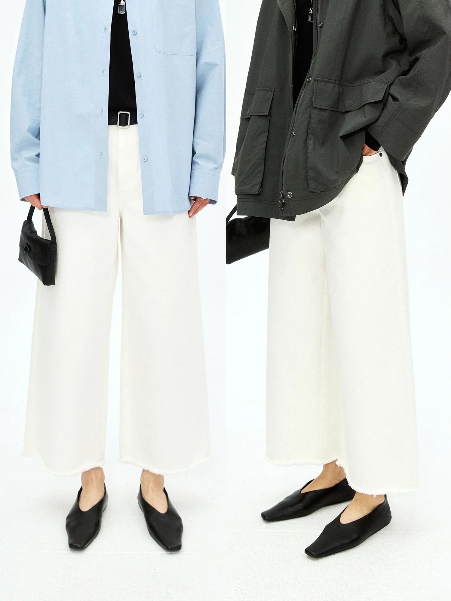 

Джинсы MRS Studios Casual Micro Flared для женщин, прямые, из хлопка со стрейчем, с естественной талией, на молнии, весна-лето