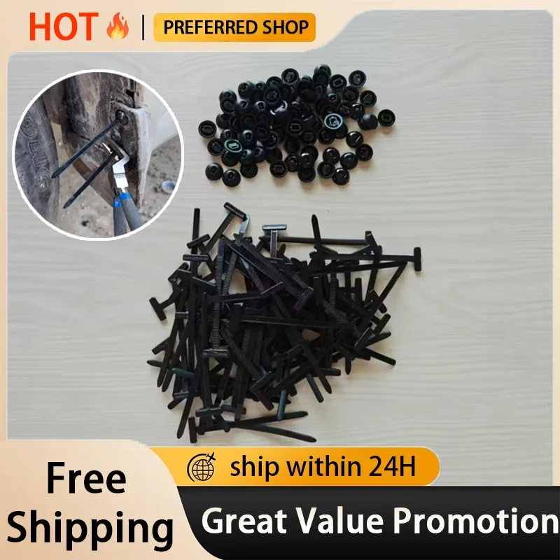 Multifunktionale Kabelbinder-Clip-Befestigungsnägel, robuste Nylon-Kabelbinder-Schnalle – selbstsichernder Kabelbinder, geeignet für die Wartung von Autos