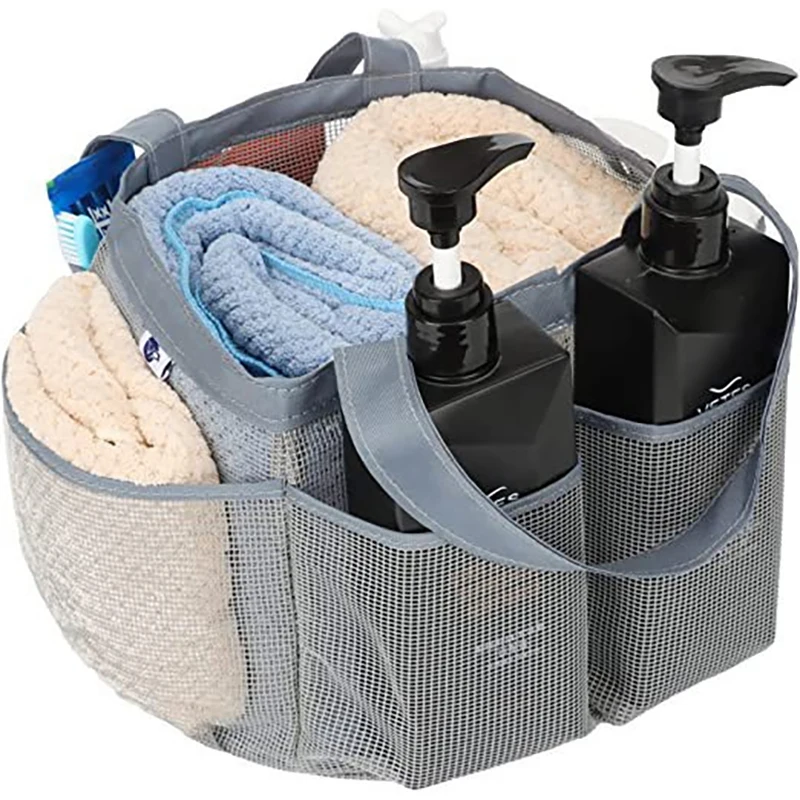 

Mesh Shower Caddy Portable For College Dorm Room Essentials, Shower Caddy Dorm With 8-Pocket Large Capacity,Shower Bag For Beach