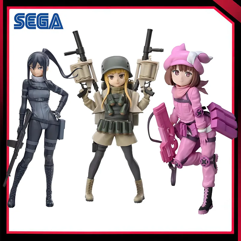 

In Stock Genuine Figures SEGA Sword Art Online GGO Luminasta Pitohui Llenn Fukaziroh Model Anime Action Figure Collections Gifts