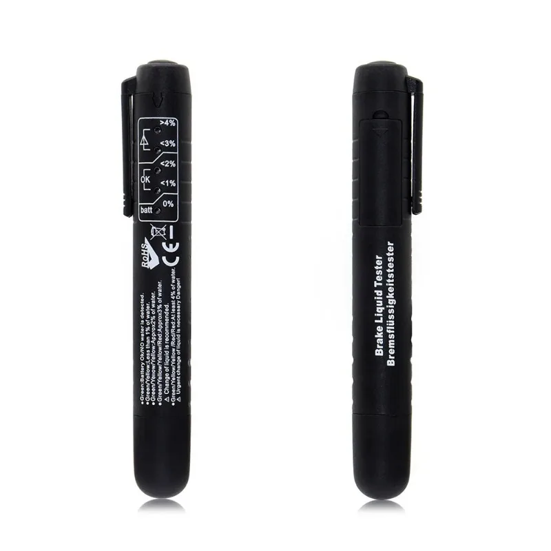 Car Brake Fluid Test Pen Portable Brake Oil Detector Auto Brake Liquid Analyzer Water Content Check Tool for Vehicle Maintenance