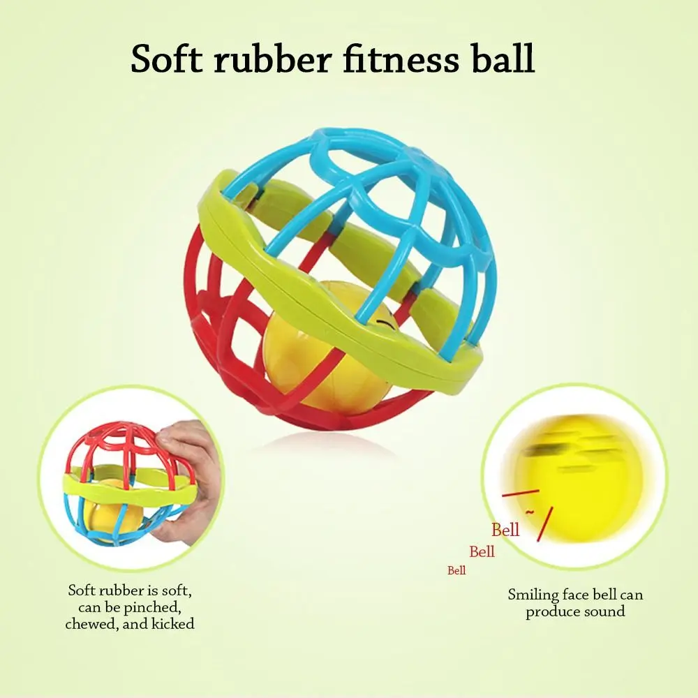 7pcs/set Cartoon Colorful Rattle Intelligent Interactive Teether Soft Cute Toddlers Teething Chewing Accessories