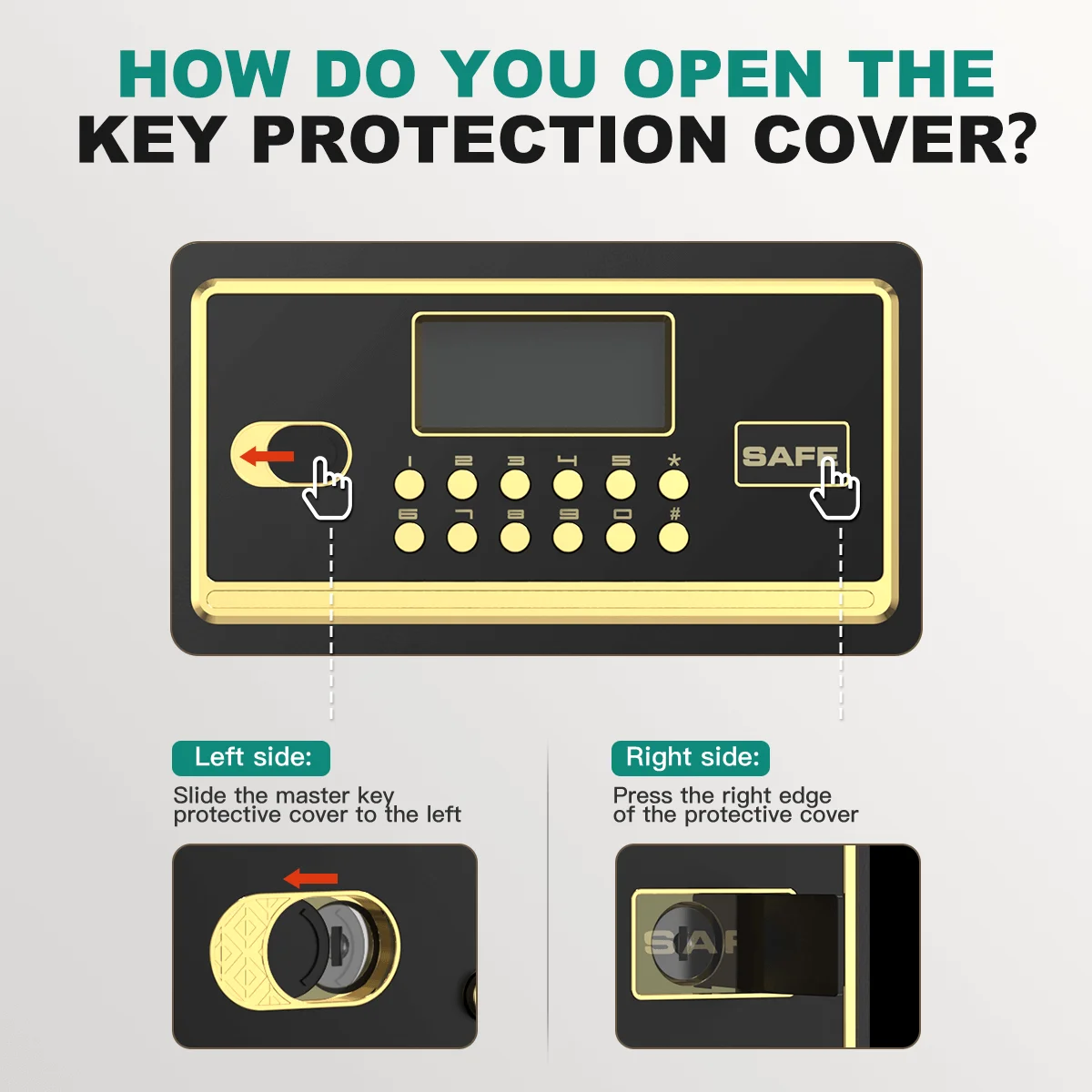 BESAFETY 2.0 to 5.3 Cuft Safe Box, Digital Keypad Home Security Safe With Fireproof Waterproof Bag & Adjustable Shelf