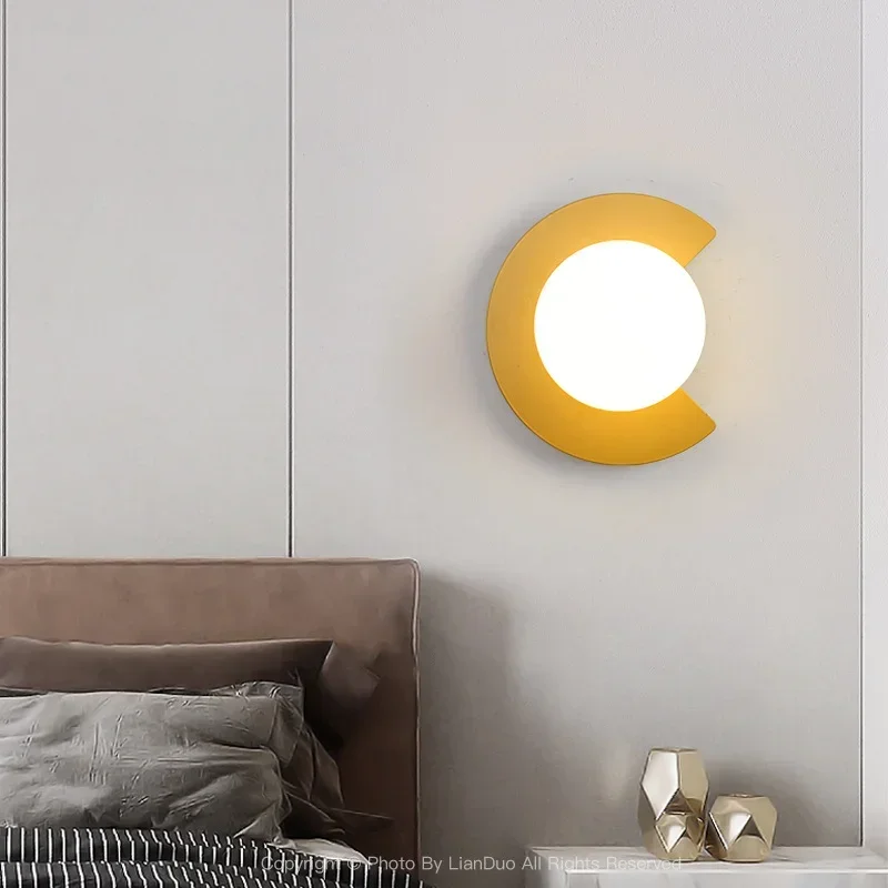 

Simple Post-modern Living Room Background Wall Decorative Light Luxury Wall Lamp Stairs Aisle Corridor Lamp Bedroom Bedside Lamp