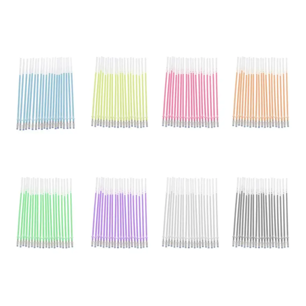 2-4pack 20 Pieces 1mm Colorful Glitter Ink Gel Pen Refills for Drawing