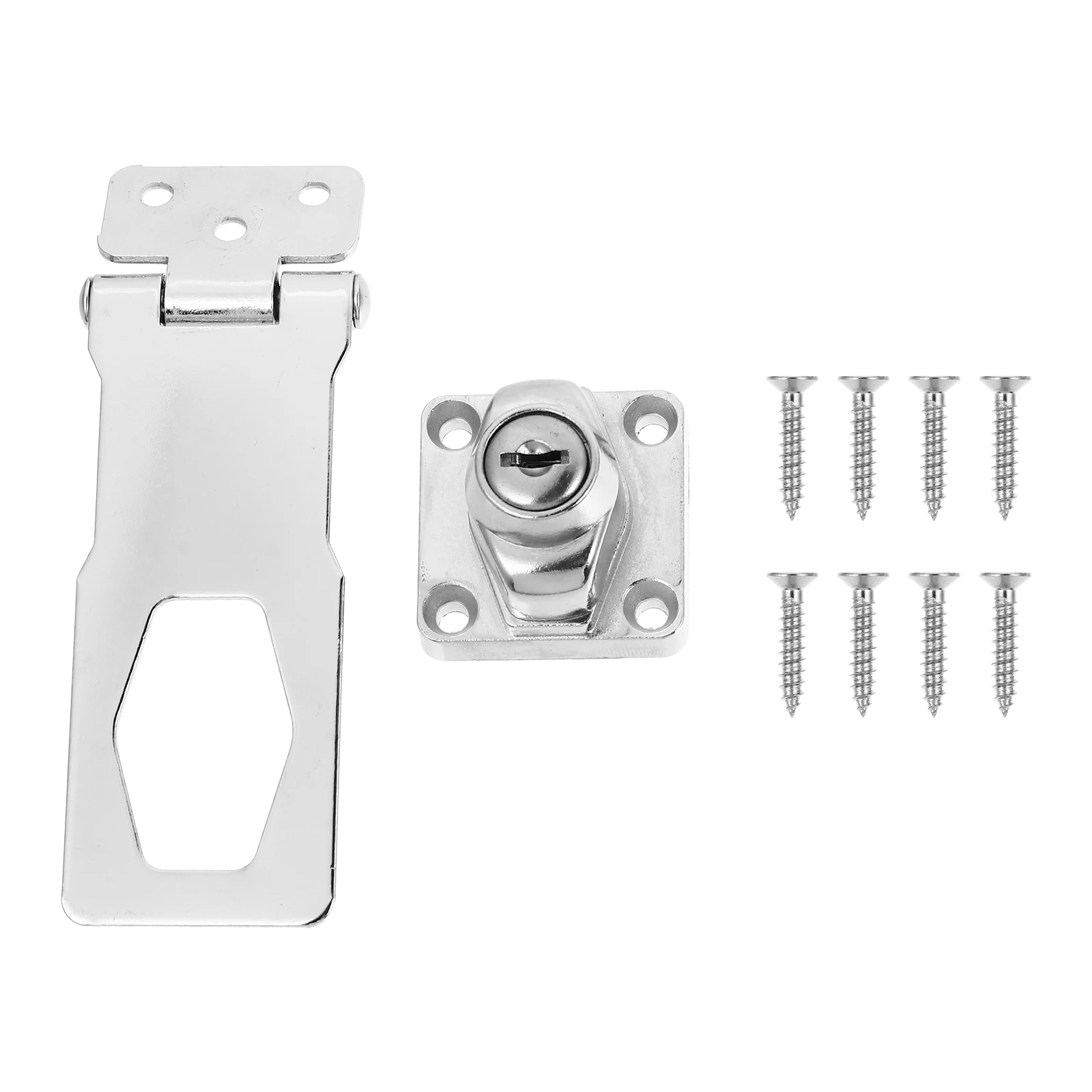 

2pcs Furniture Lock Zinc Alloy Durable Cabinet Latch Door Safety Hasp Locks Wooden Doors Boxes Drawers Luggage
