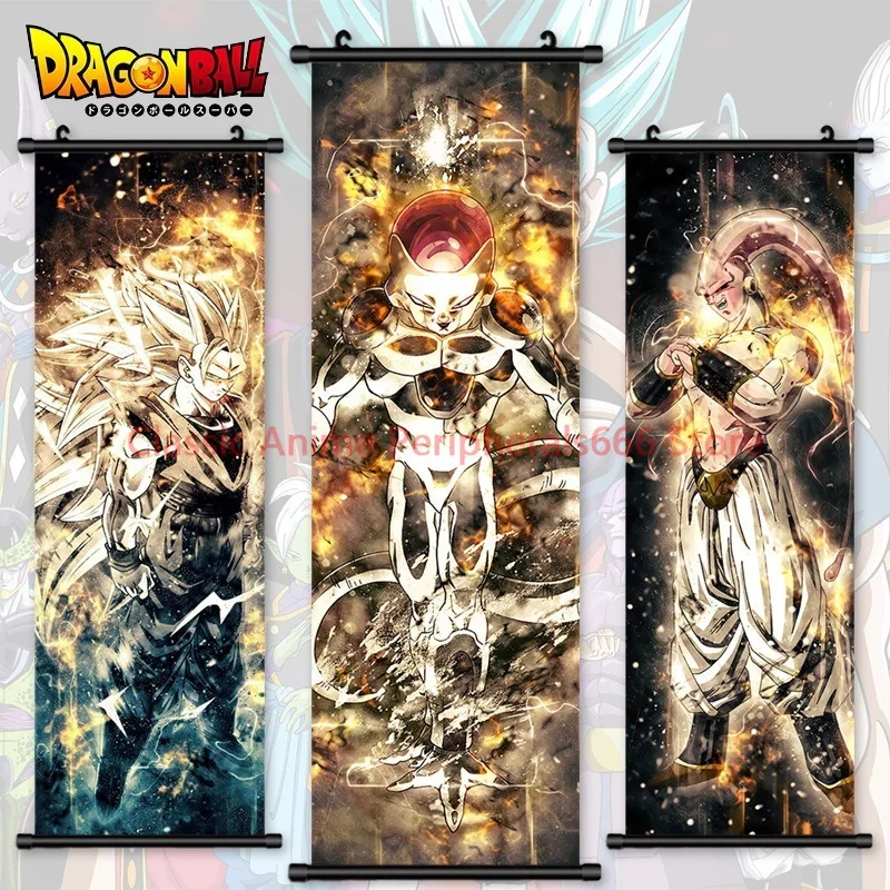 Dragon Ball Shenlong Wukong high-definition inkjet animation character Super Saiyan poster hanging hanging painting