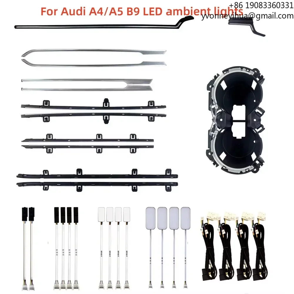 

Ambient Light For Audi A4 A5 B9 2017-2023 Backlight Decorative LED Atmosphere Lamp Environment Kit 256 Colors High Quality New