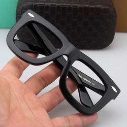 Cubojue Thick Black myopia Glasses Male Women Fashion Eyeglasses Frame Men Vintage Steampunk Spectacles for Prescription