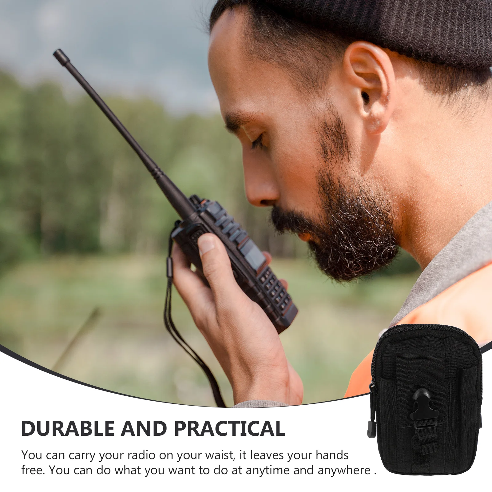 

Radio For Walkie Intercom Holder Waist Pouch Outdoor Sports Case Oxford Cloth Storage Bag For Phone Gps Camping