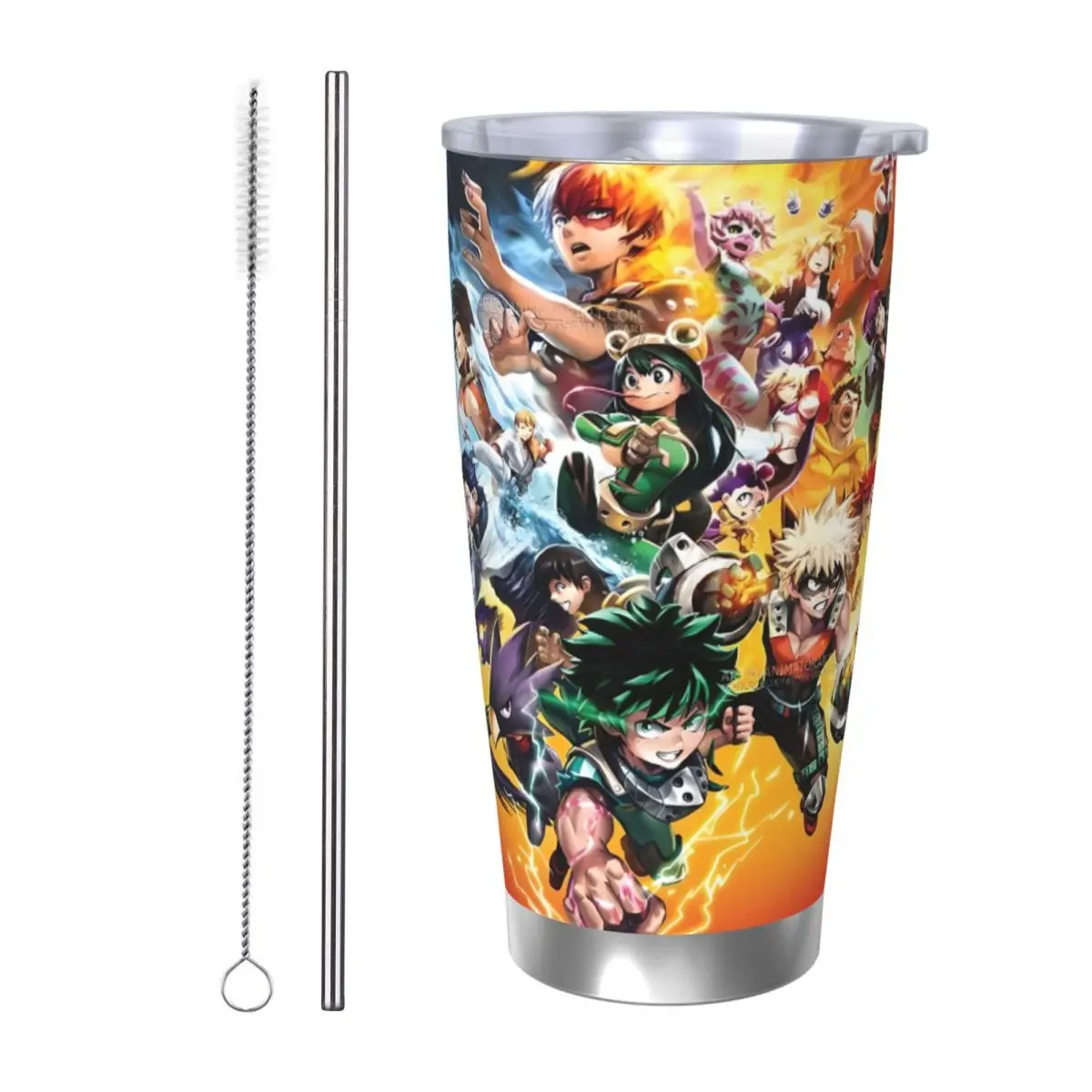 Anime My Hero Academia 20oz Cup Large Capacity Car Mug Leak-proof Juice Coffee Cup Food Grade