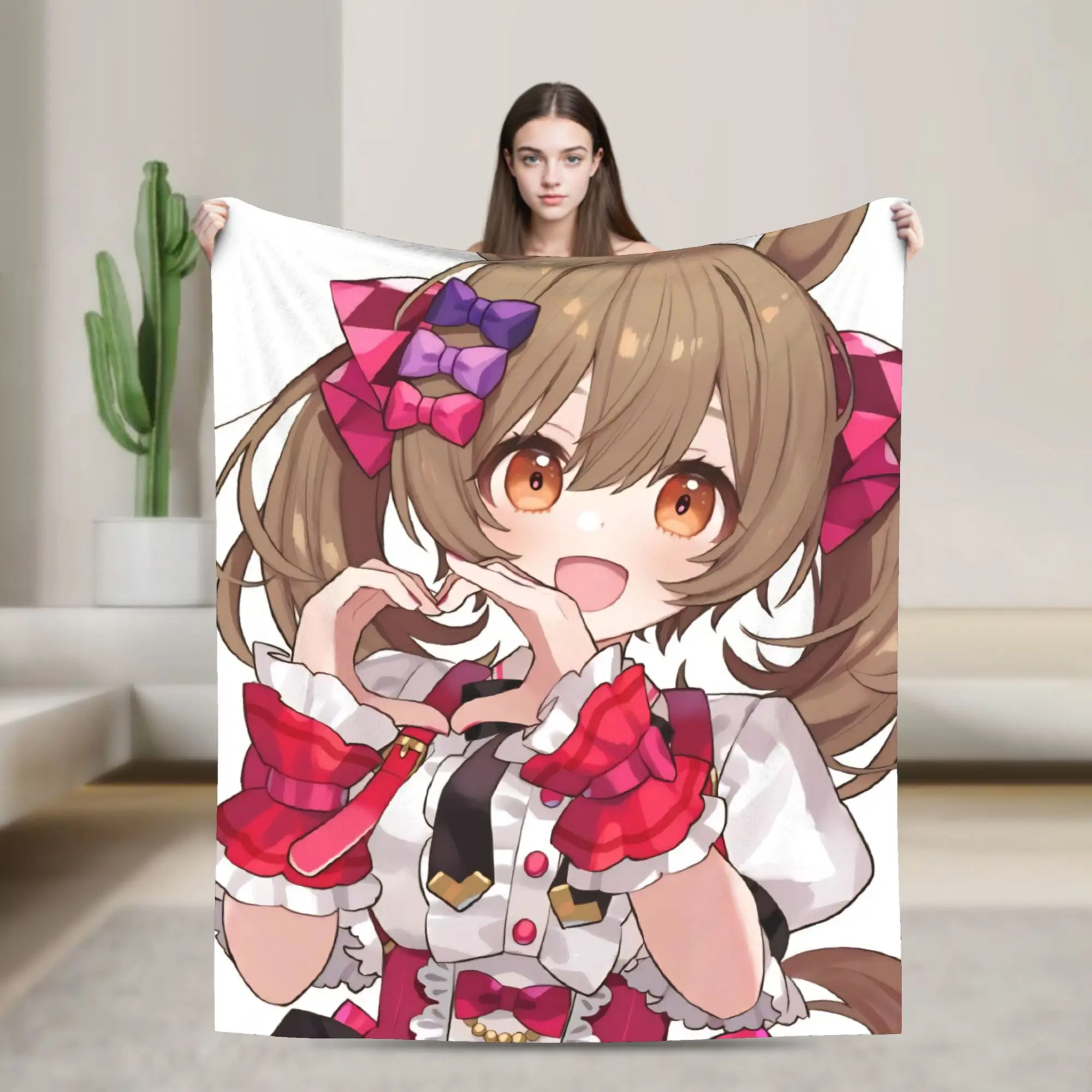 

Super Soft Umamusume Pretty Derby Anime Throw Blanket Premium Flannel Fleece Lightweight Bed Blanket Cozy Plush Bedspread