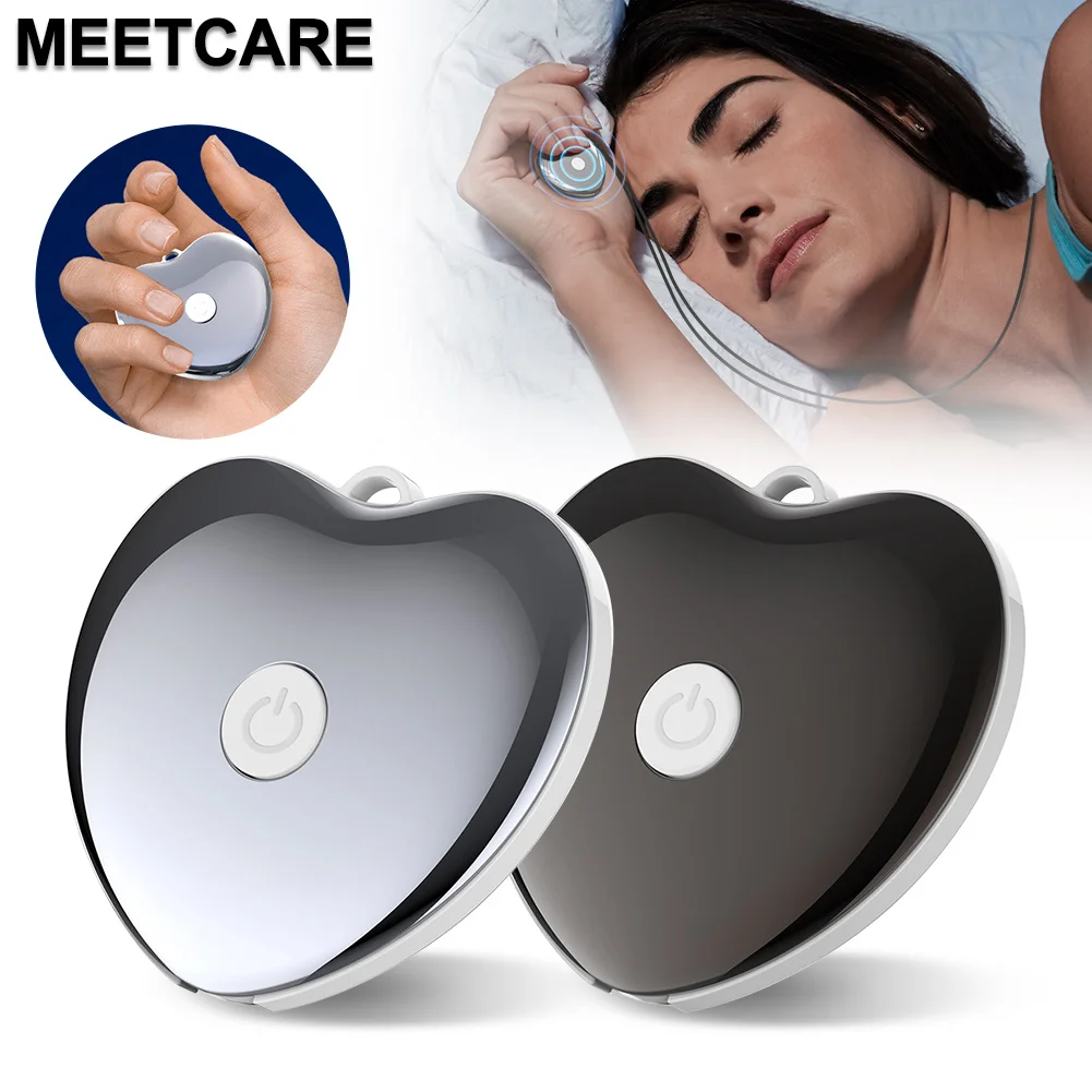 Mini Sleep Aid Device Neck Micro Current TENS Pulse Handheld Therapy Night Anxiety Soothing Relax Pressure Relief Improve Sleep