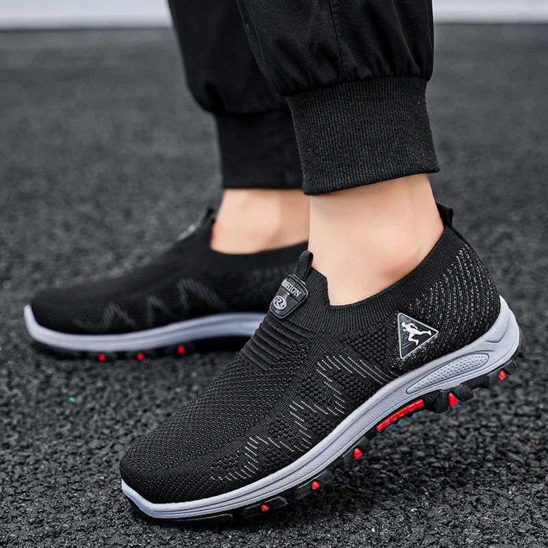 Summer Fashion Men Sneakers Breathable Men Loafers Fashion Slip On Sneakers For Men Comfortable Men Loafers Shoes Without Laces