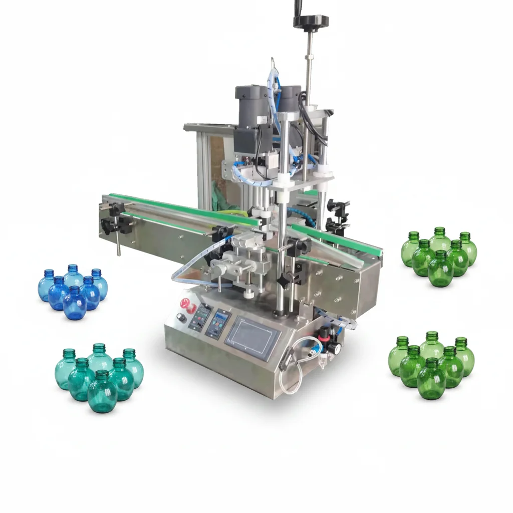 NWD Multifunction External Desktop Fully Automatic Pneumatic PLC-controlled High Efficiency High Accuracy Gear Motor Bottles