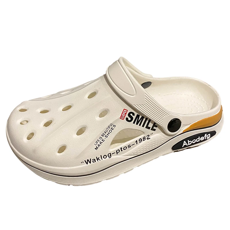 

Новинка 2024 года, мужские сандалии, уличная пляжная обувь, модные мужские тапочки из ЭВА с поддержкой свода стопы, водонепроницаемая садовая обувь для мужчин, сабо, обувь