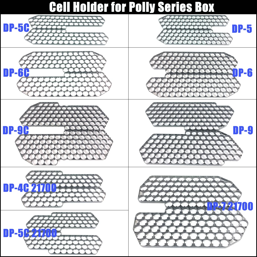 Reention DP-5 DP-6 DP-9 jumbo shark polly down tube battery case empty box for 56 Pcs 70 Pcs 91 Pcs 18650 cells with cell holder