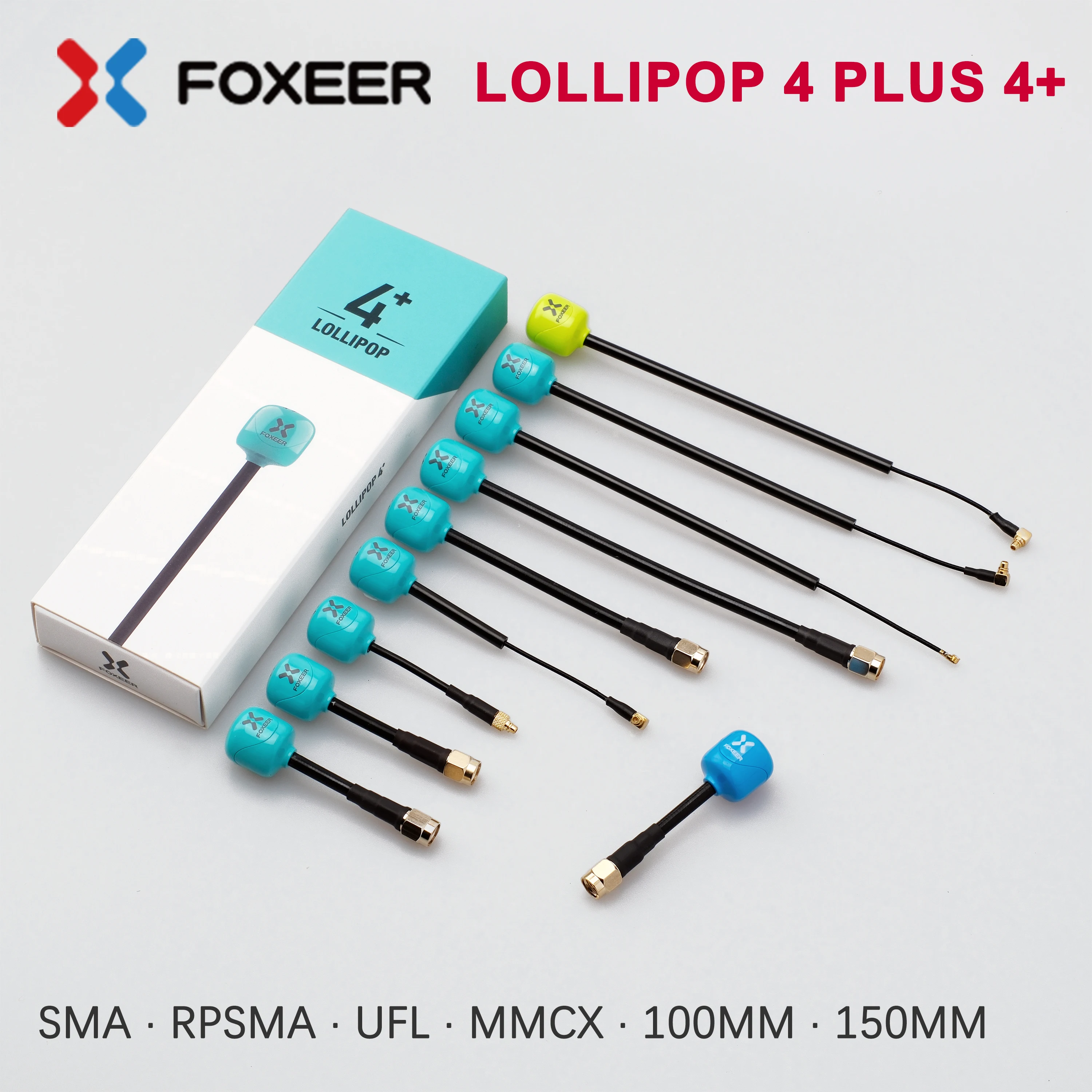 Foxeer Antenna Lollipop 4 Plus 4+ FPV Antenna 5.8G LHCP RHCP SMA RPSMA UFL MMCX FPV Antenna For FPV Racing Drone DJI O4 HDZRO