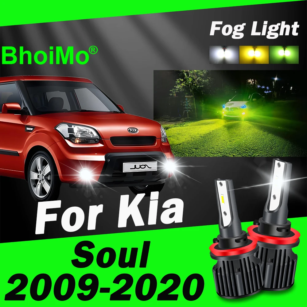 

BhoiMo Front Fog Light For Kia Soul Lamp 2009 2010 2011 2012 2013 2014 2015 2016 2017 2018 2019 2020 Led Bulb