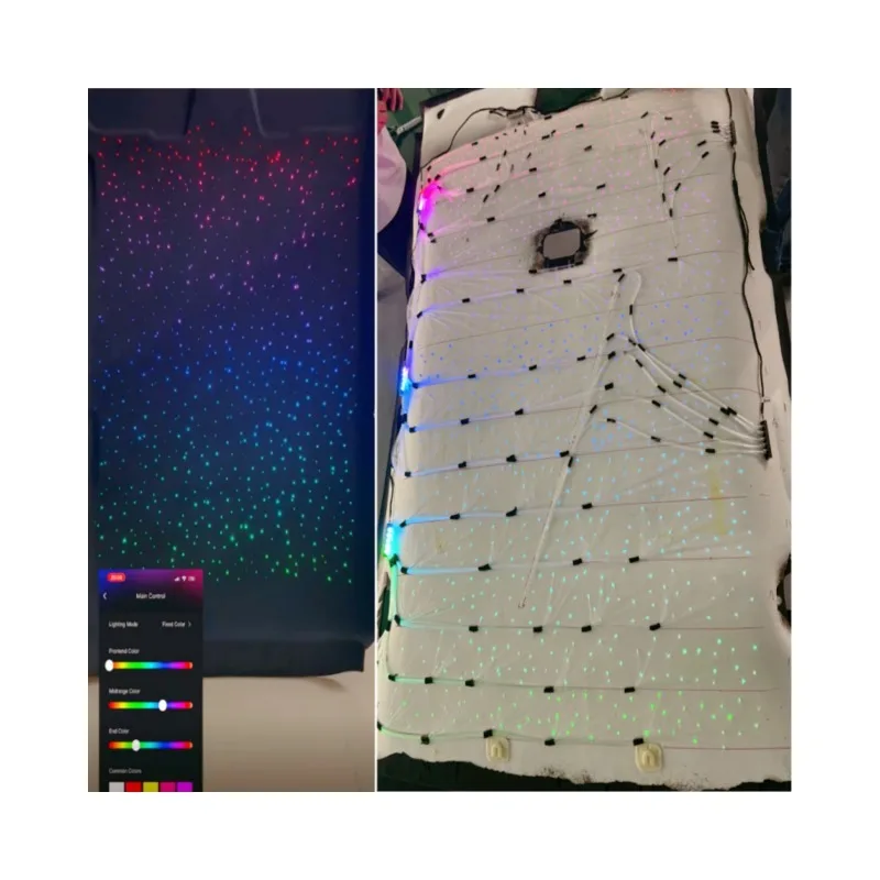 Color-Changing App-Controlled Fiber Optic Starry Sky Light Kit 12V Car Roof Ceiling Starlight Headliner