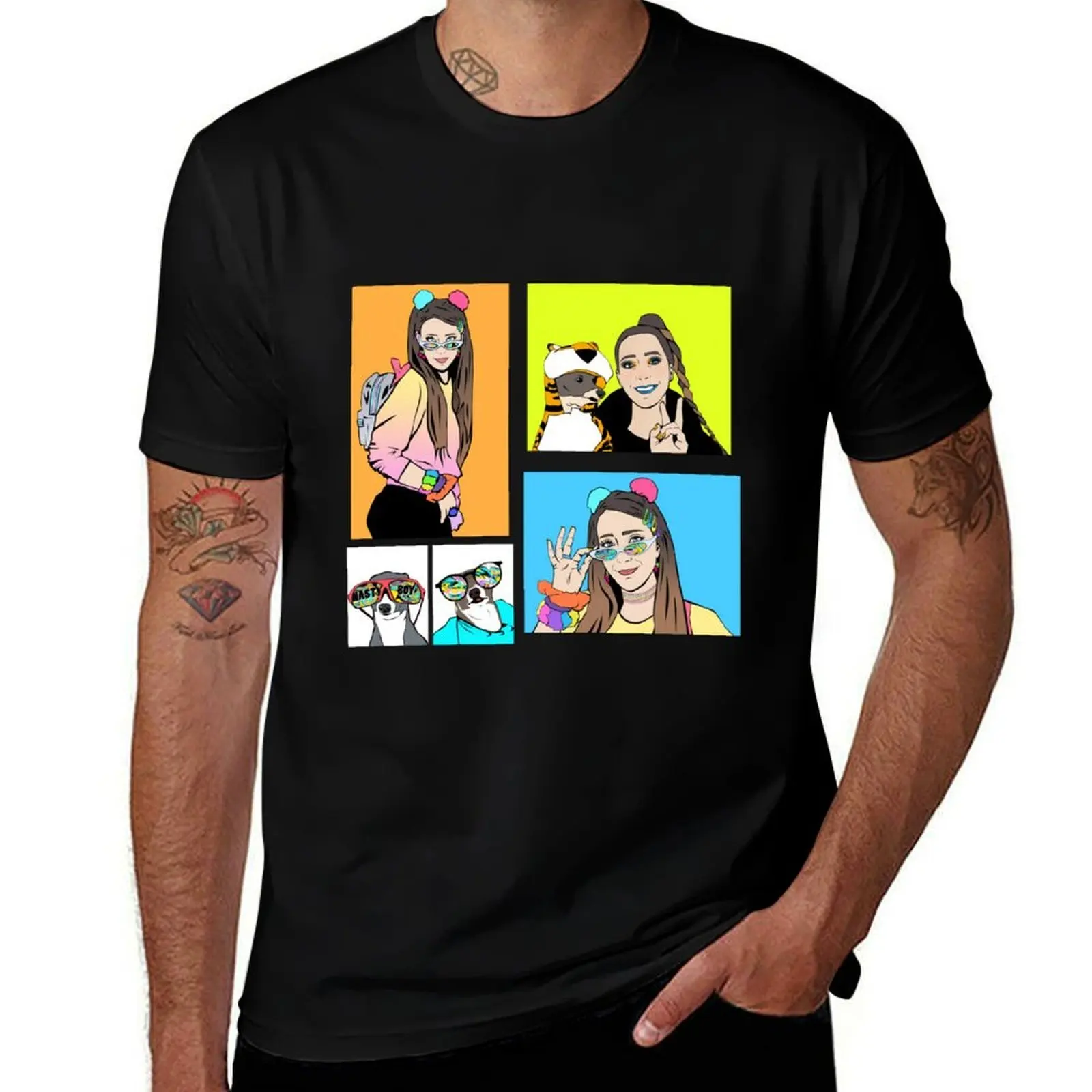 

Jenna Marbles Stickers T-Shirt man graphic t shirt funny t shirts man t shirt man casual T-Shirt