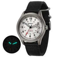 BERNY Titanium Automatic Men's Watches Date Sapphire Super Luminous Field Pilot Mechanical Watch Outdoor Sports Easy Read 10ATM