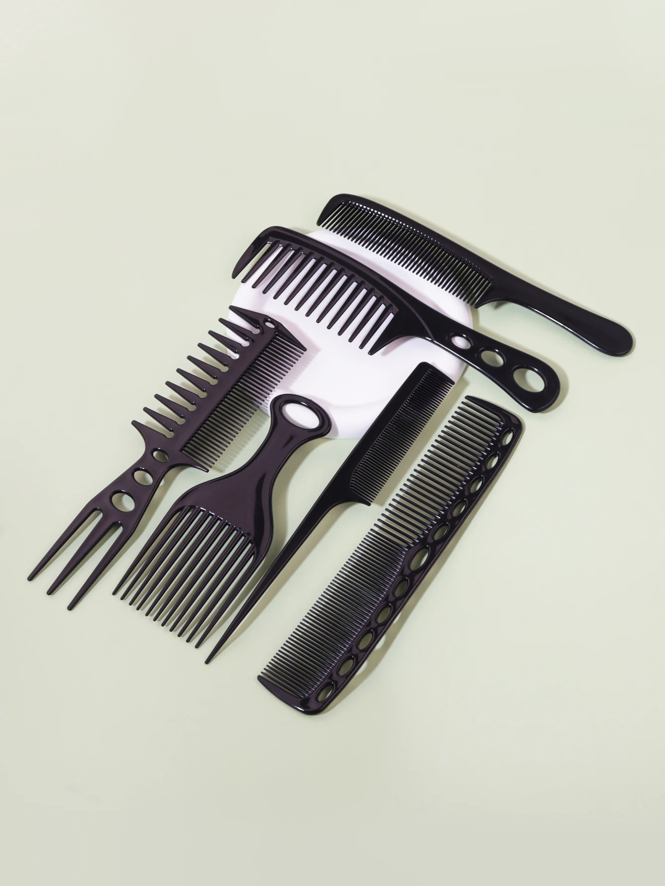 

6pcs/set plastic hair styling comb set, suitable for anti-static hair styling combs of different hair types