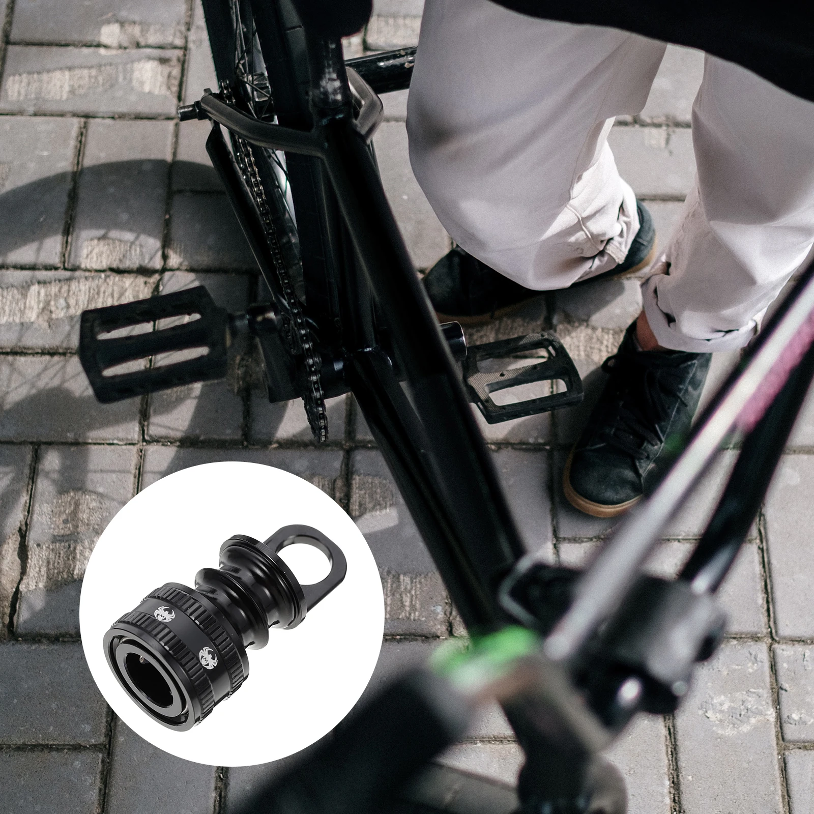 

Quick Release Buckle Folding Bike Mounts Aluminum Alloy Durable Lightweight Pedal Parts Suitable Accessories Straps Easy Removal