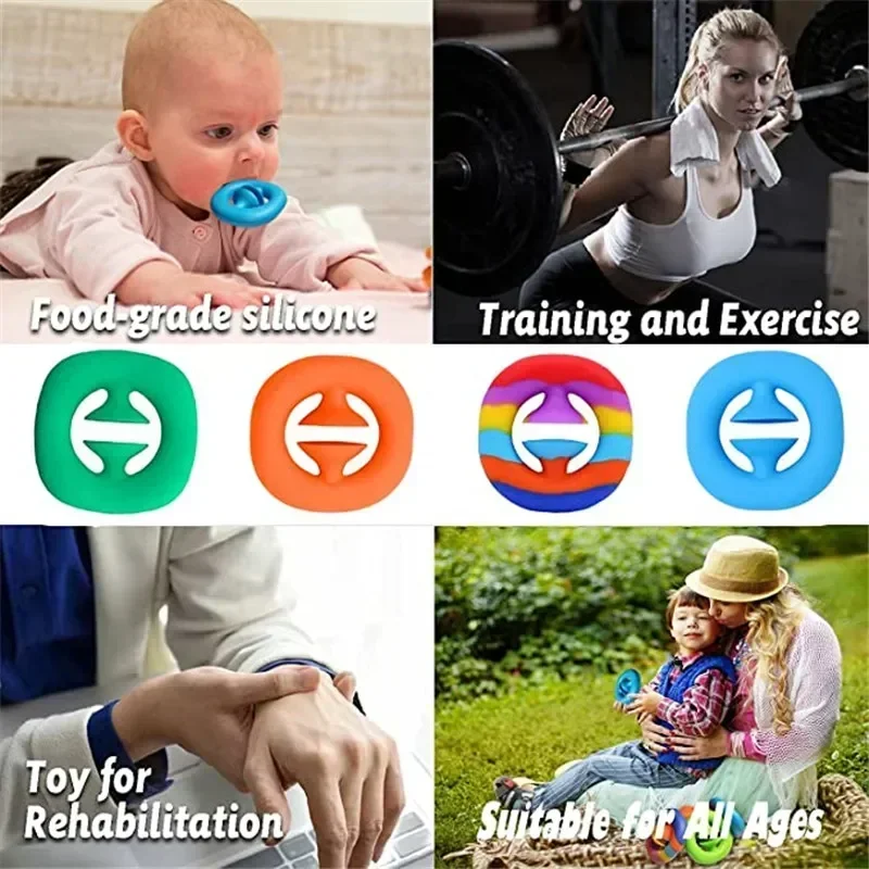 AntiStress Finger Hand Grip Stress Reliever Fidget Toys Adult Child Decompression Game Antistress Toy Simple Dimple Stress Toys